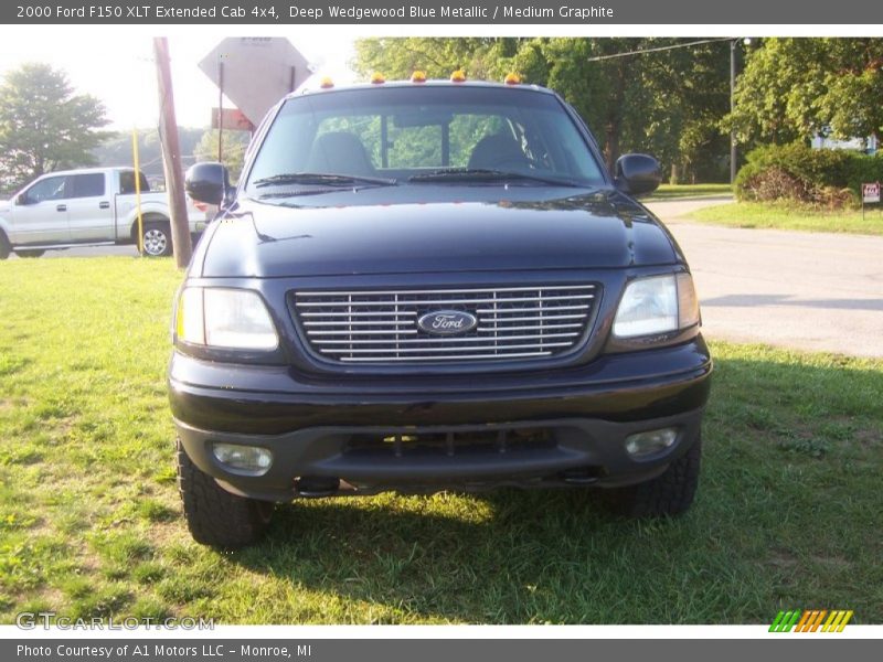 Deep Wedgewood Blue Metallic / Medium Graphite 2000 Ford F150 XLT Extended Cab 4x4