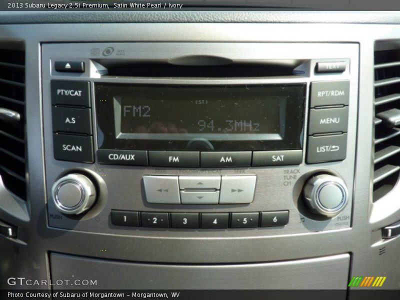 Satin White Pearl / Ivory 2013 Subaru Legacy 2.5i Premium