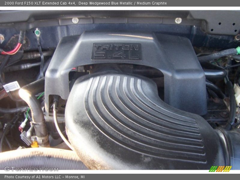 Deep Wedgewood Blue Metallic / Medium Graphite 2000 Ford F150 XLT Extended Cab 4x4