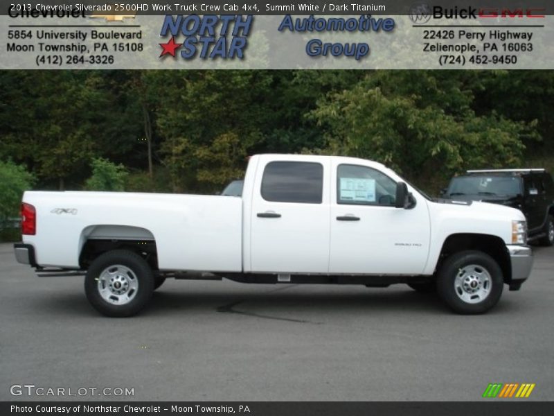 Summit White / Dark Titanium 2013 Chevrolet Silverado 2500HD Work Truck Crew Cab 4x4