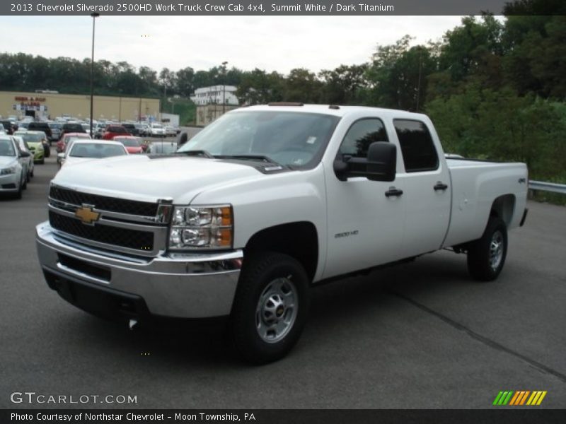 Summit White / Dark Titanium 2013 Chevrolet Silverado 2500HD Work Truck Crew Cab 4x4