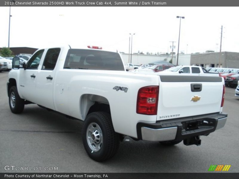 Summit White / Dark Titanium 2013 Chevrolet Silverado 2500HD Work Truck Crew Cab 4x4