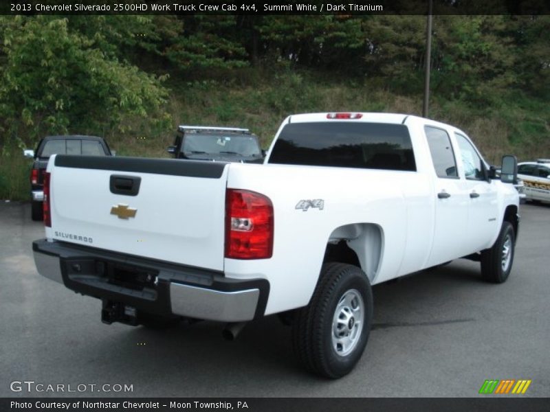 Summit White / Dark Titanium 2013 Chevrolet Silverado 2500HD Work Truck Crew Cab 4x4