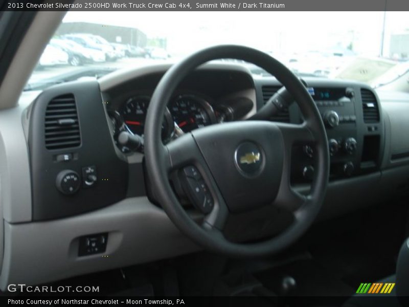 Summit White / Dark Titanium 2013 Chevrolet Silverado 2500HD Work Truck Crew Cab 4x4