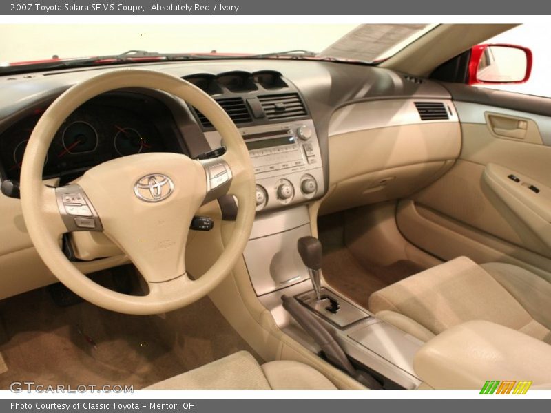 Absolutely Red / Ivory 2007 Toyota Solara SE V6 Coupe