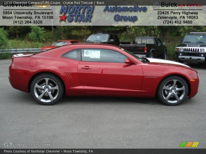 Crystal Red Tintcoat / Black 2013 Chevrolet Camaro LT/RS Coupe