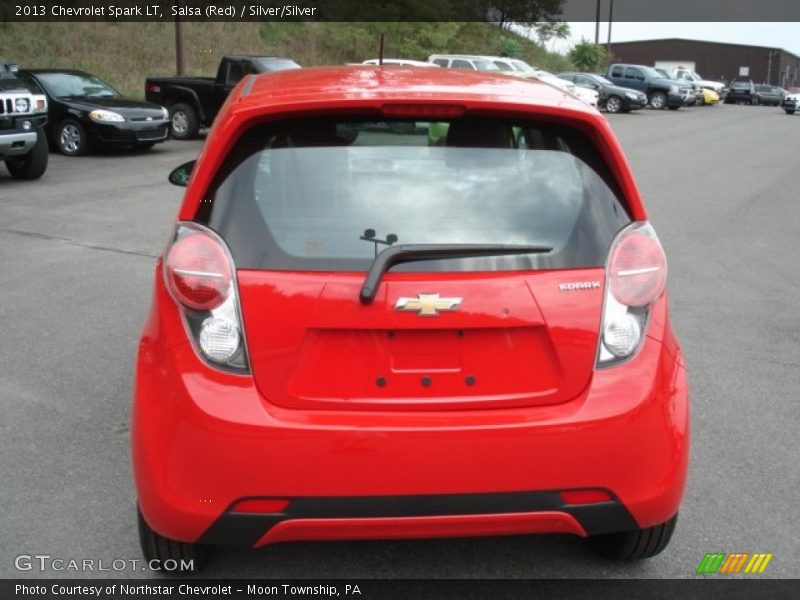 Salsa (Red) / Silver/Silver 2013 Chevrolet Spark LT