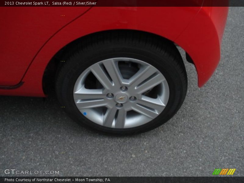 Salsa (Red) / Silver/Silver 2013 Chevrolet Spark LT