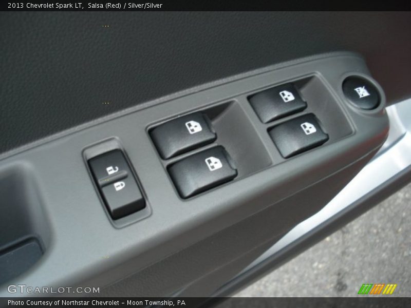 Salsa (Red) / Silver/Silver 2013 Chevrolet Spark LT