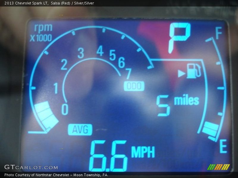 Salsa (Red) / Silver/Silver 2013 Chevrolet Spark LT