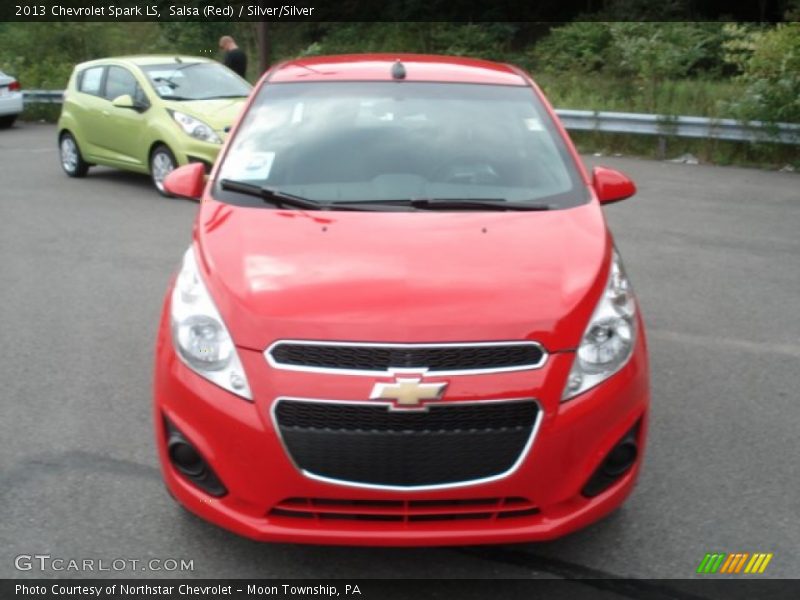 Salsa (Red) / Silver/Silver 2013 Chevrolet Spark LS