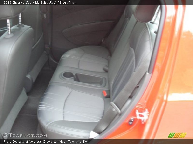 Salsa (Red) / Silver/Silver 2013 Chevrolet Spark LS