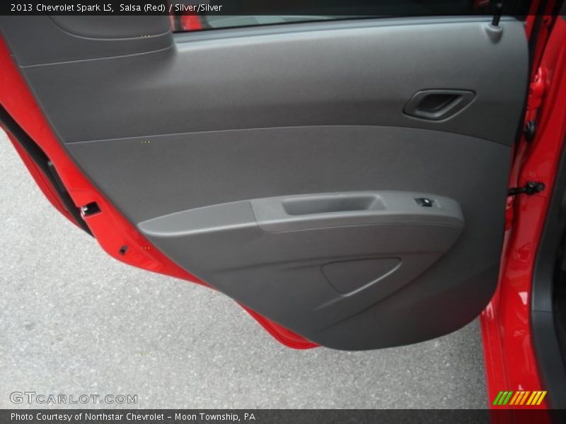 Salsa (Red) / Silver/Silver 2013 Chevrolet Spark LS