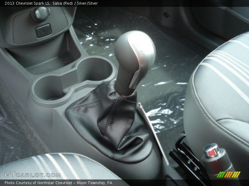 Salsa (Red) / Silver/Silver 2013 Chevrolet Spark LS