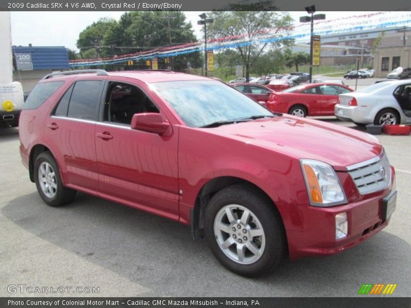 Crystal Red / Ebony/Ebony 2009 Cadillac SRX 4 V6 AWD