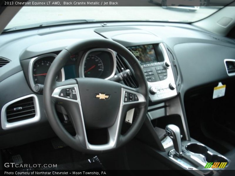 Black Granite Metallic / Jet Black 2013 Chevrolet Equinox LT AWD