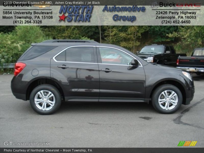 Ashen Gray Metallic / Jet Black 2013 Chevrolet Equinox LT AWD