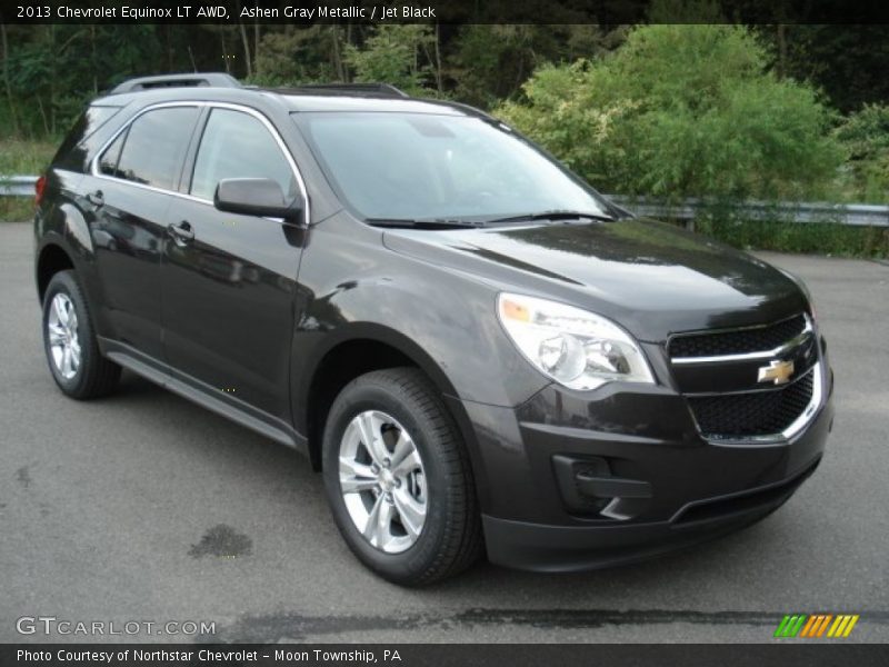Ashen Gray Metallic / Jet Black 2013 Chevrolet Equinox LT AWD