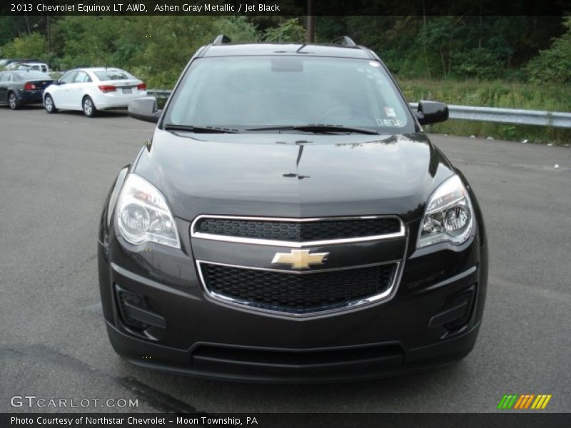Ashen Gray Metallic / Jet Black 2013 Chevrolet Equinox LT AWD