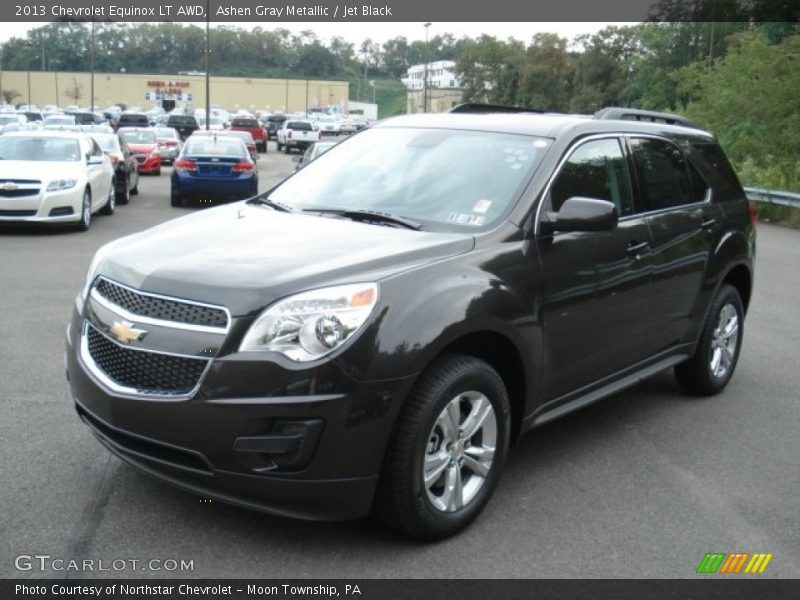 Ashen Gray Metallic / Jet Black 2013 Chevrolet Equinox LT AWD