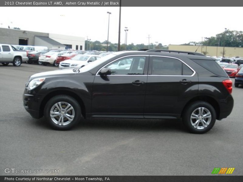 Ashen Gray Metallic / Jet Black 2013 Chevrolet Equinox LT AWD