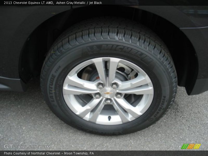 Ashen Gray Metallic / Jet Black 2013 Chevrolet Equinox LT AWD
