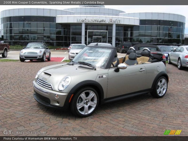 Sparkling Silver Metallic / Cordoba Beige 2008 Mini Cooper S Convertible