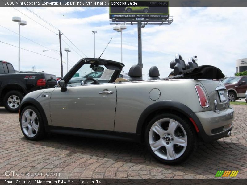 Sparkling Silver Metallic / Cordoba Beige 2008 Mini Cooper S Convertible