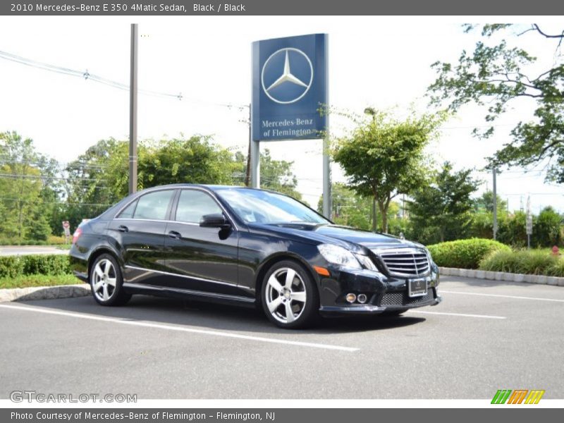 Black / Black 2010 Mercedes-Benz E 350 4Matic Sedan