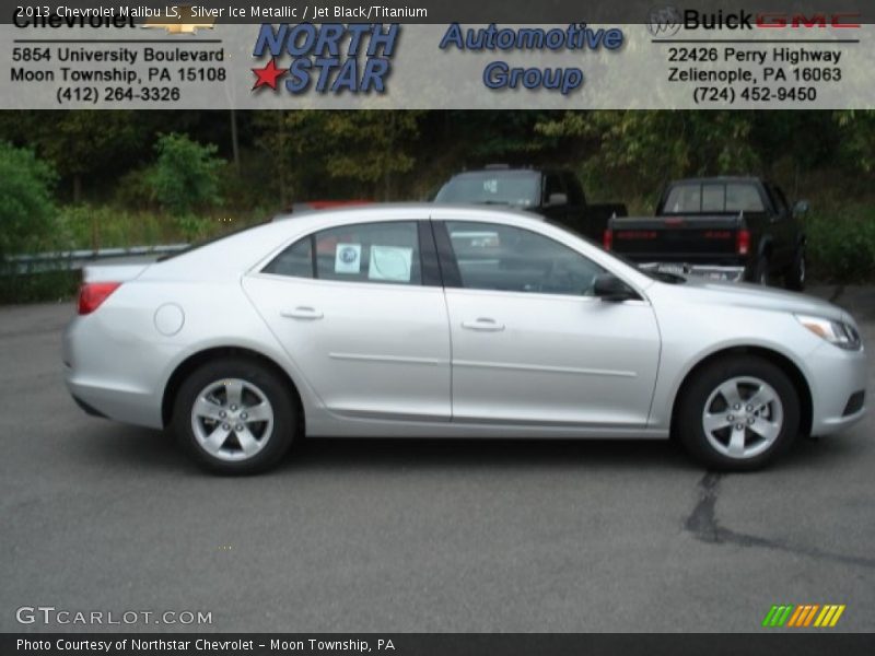 Silver Ice Metallic / Jet Black/Titanium 2013 Chevrolet Malibu LS