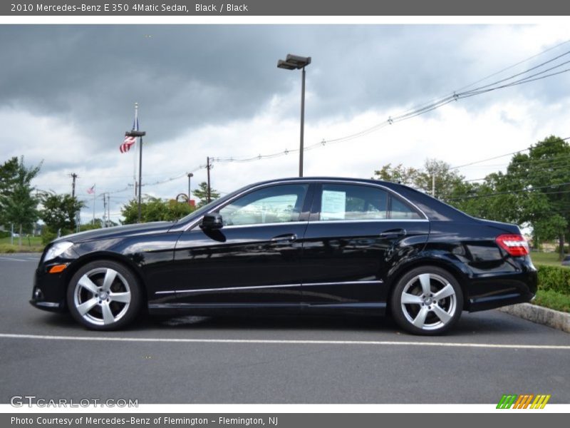 Black / Black 2010 Mercedes-Benz E 350 4Matic Sedan