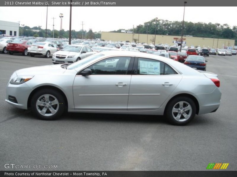 Silver Ice Metallic / Jet Black/Titanium 2013 Chevrolet Malibu LS