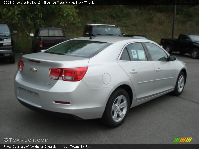 Silver Ice Metallic / Jet Black/Titanium 2013 Chevrolet Malibu LS