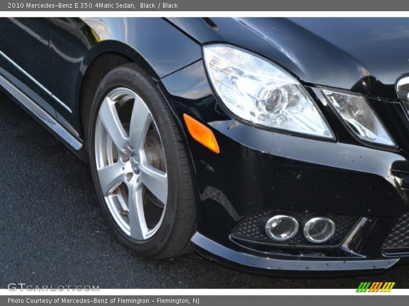 Black / Black 2010 Mercedes-Benz E 350 4Matic Sedan