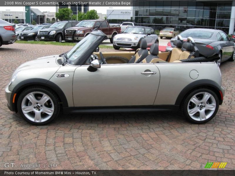 Sparkling Silver Metallic / Cordoba Beige 2008 Mini Cooper S Convertible