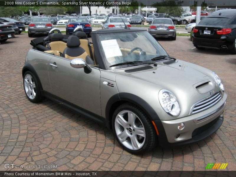 Sparkling Silver Metallic / Cordoba Beige 2008 Mini Cooper S Convertible
