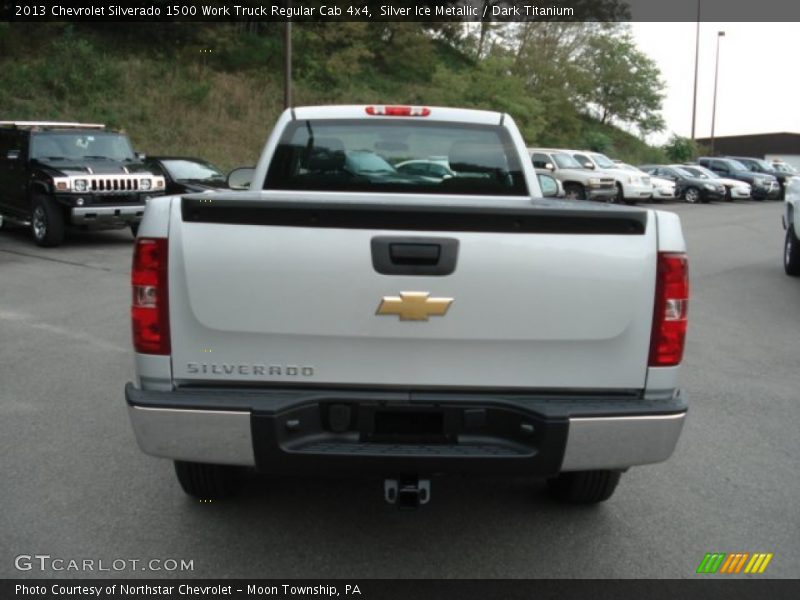 Silver Ice Metallic / Dark Titanium 2013 Chevrolet Silverado 1500 Work Truck Regular Cab 4x4