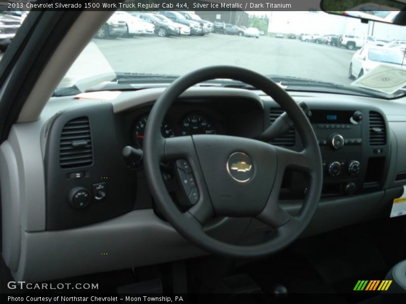 Silver Ice Metallic / Dark Titanium 2013 Chevrolet Silverado 1500 Work Truck Regular Cab 4x4