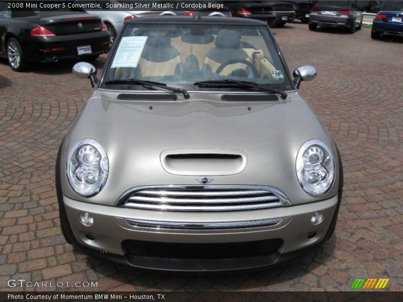 Sparkling Silver Metallic / Cordoba Beige 2008 Mini Cooper S Convertible