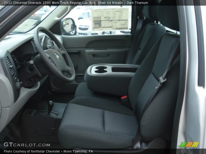 Silver Ice Metallic / Dark Titanium 2013 Chevrolet Silverado 1500 Work Truck Regular Cab 4x4