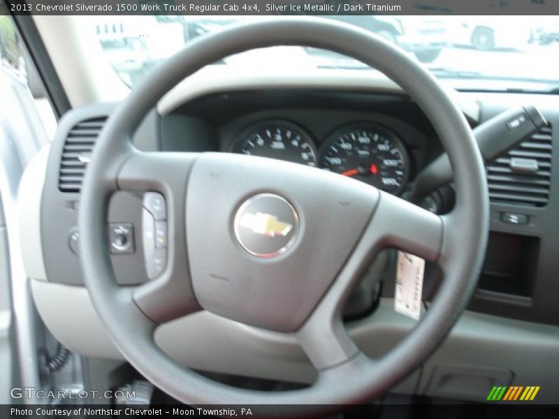 Silver Ice Metallic / Dark Titanium 2013 Chevrolet Silverado 1500 Work Truck Regular Cab 4x4