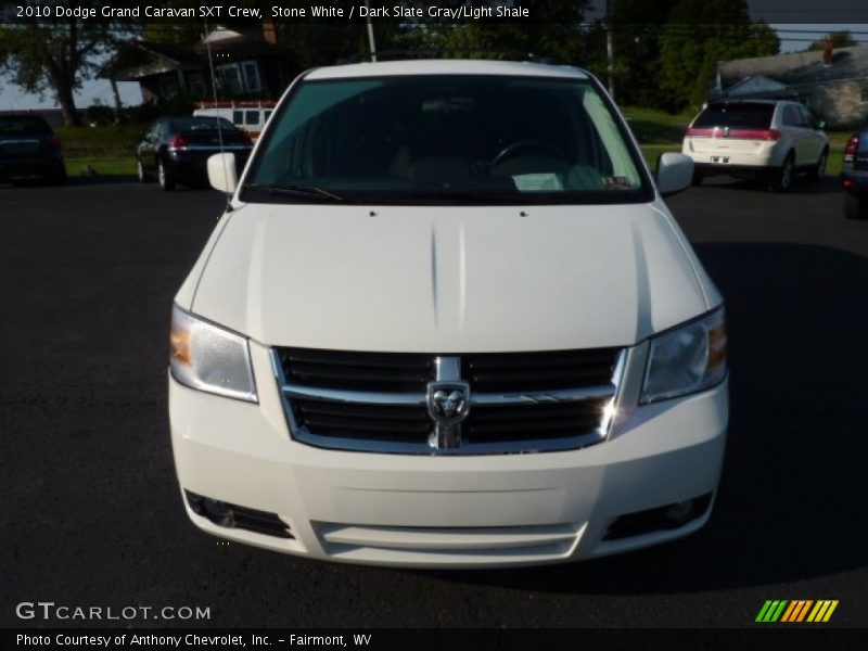 Stone White / Dark Slate Gray/Light Shale 2010 Dodge Grand Caravan SXT Crew