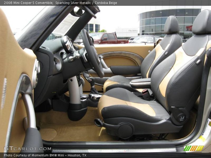 Sparkling Silver Metallic / Cordoba Beige 2008 Mini Cooper S Convertible