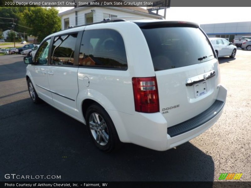 Stone White / Dark Slate Gray/Light Shale 2010 Dodge Grand Caravan SXT Crew