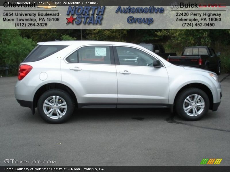 Silver Ice Metallic / Jet Black 2013 Chevrolet Equinox LS