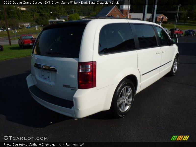 Stone White / Dark Slate Gray/Light Shale 2010 Dodge Grand Caravan SXT Crew