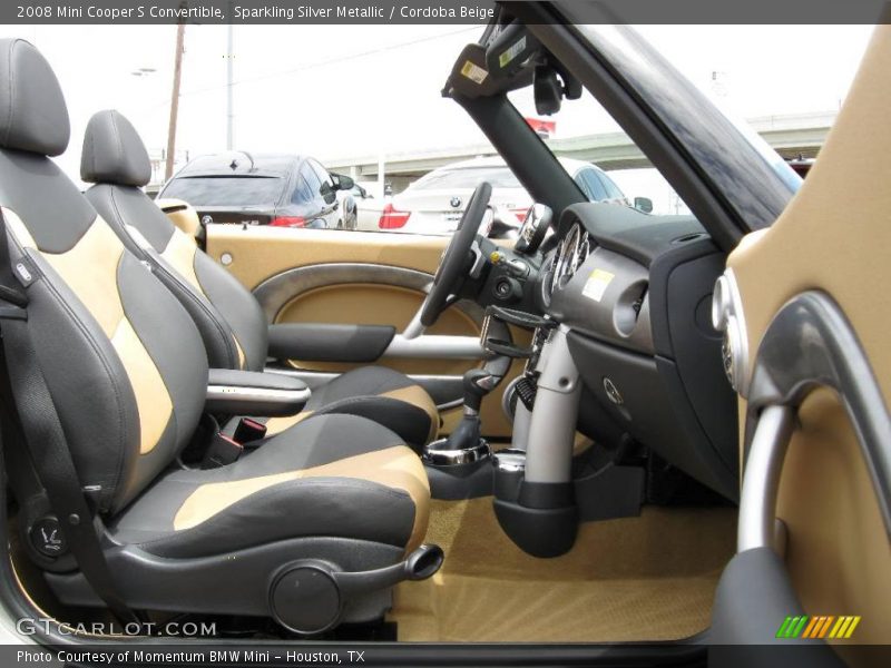 Sparkling Silver Metallic / Cordoba Beige 2008 Mini Cooper S Convertible