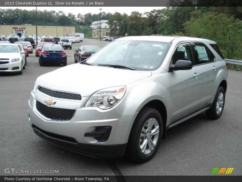 Silver Ice Metallic / Jet Black 2013 Chevrolet Equinox LS