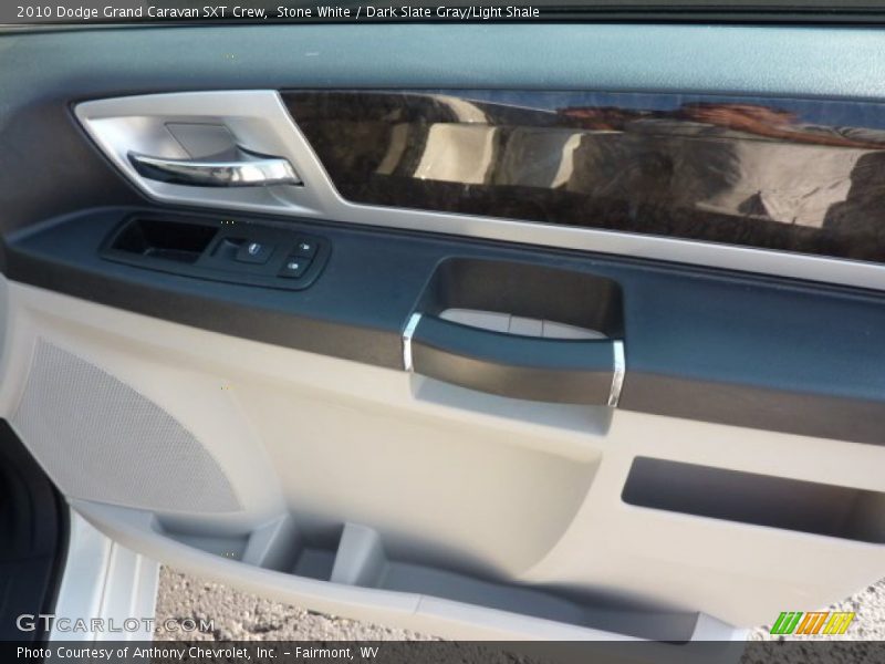Stone White / Dark Slate Gray/Light Shale 2010 Dodge Grand Caravan SXT Crew
