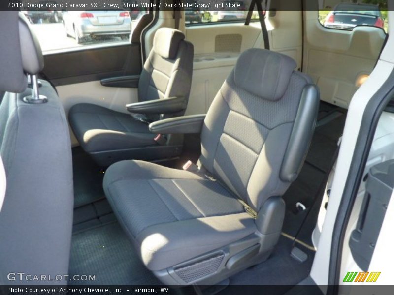 Stone White / Dark Slate Gray/Light Shale 2010 Dodge Grand Caravan SXT Crew